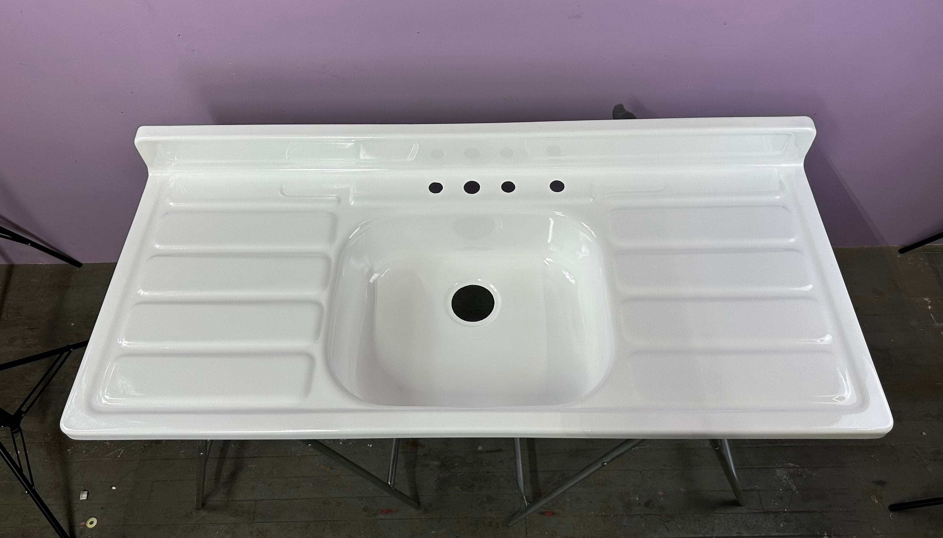 50 Drainboard Sink - Single Bowl - Reversible Drainboard (5PS30c)