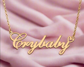 Crybaby necklace Valentine&#39;s Day Anniversary
