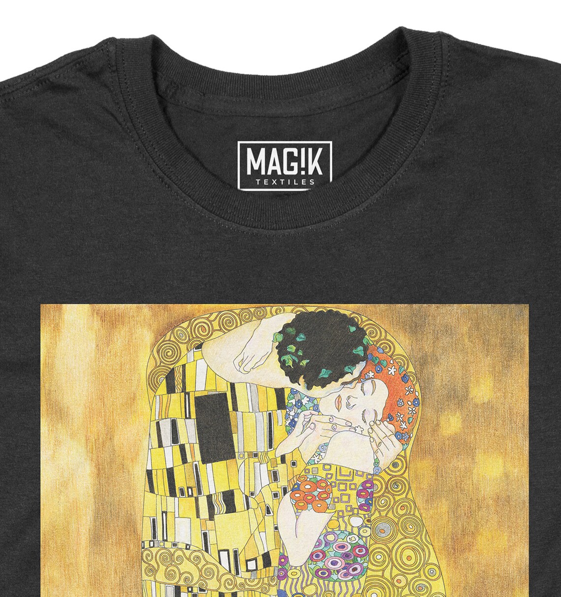 T-shirt Woman Gustav Klimt the Kiss T-shirt Graphic Cotton - Etsy