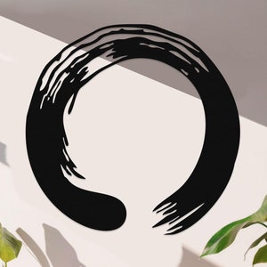 Zen Circle Metal Wall Art for Living Room, Enso Circle Metal Wall Art, Metal Wall Art House Decor, Housewarming Decor, Zen Metal Wall Art