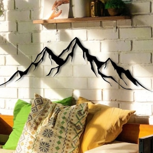 Mountain Metal Wall Art, Mountain Metal Wall Decor, Mountain Metal Wall Art, Large Mountain Wall Art, Hill Metal Decor, Best Birthday gift
