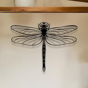 Outdoor Patio and Garden Decor, Metal Dragonfly,Dragonfly Metal Wall Art
