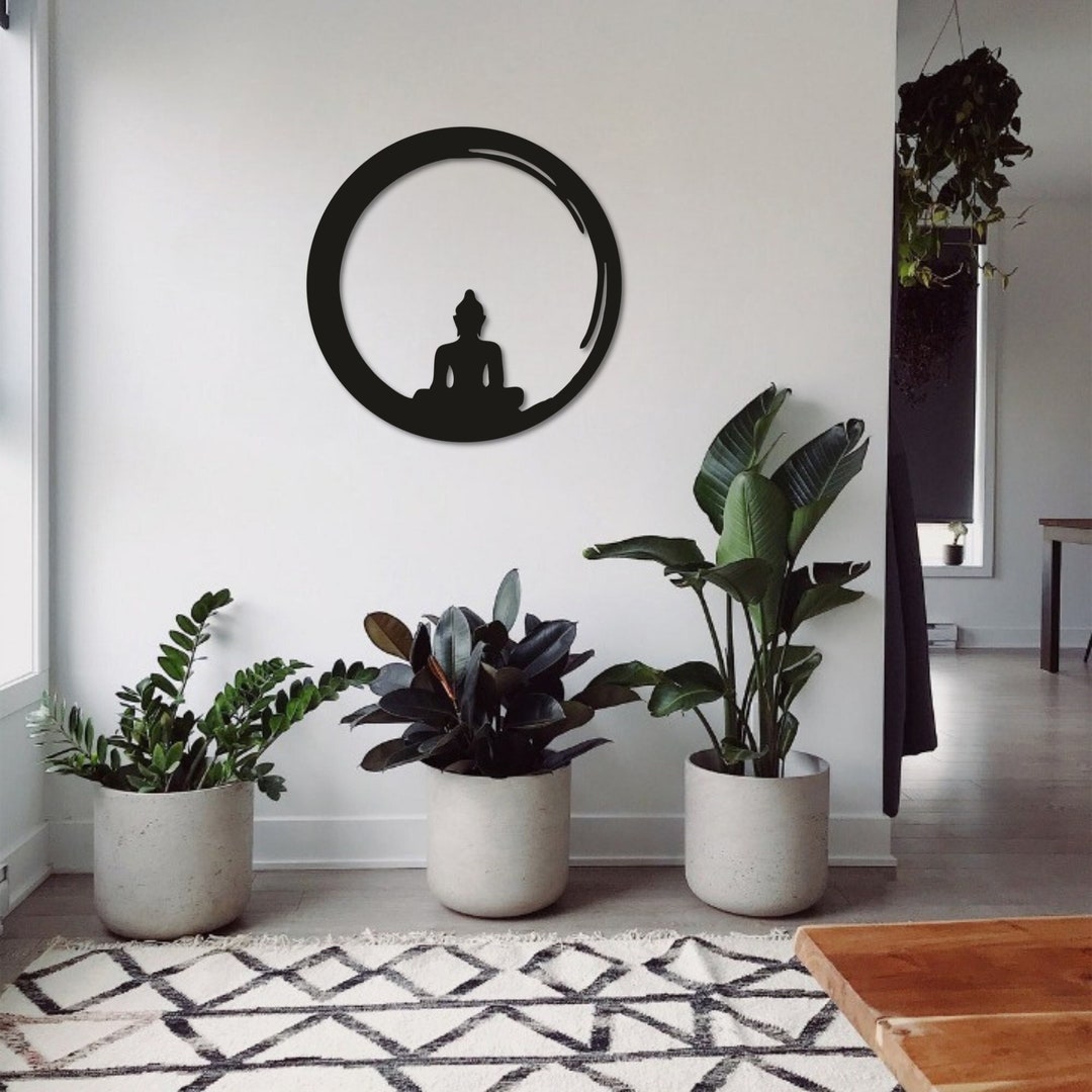 Yoga Zen Metal Wall Art, Metal Yoga Decoration, Theraphy Wall Decor