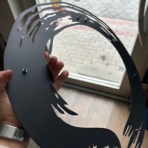 Enso Circle Metal Wall Art, Zen Meditation Decor - Etsy