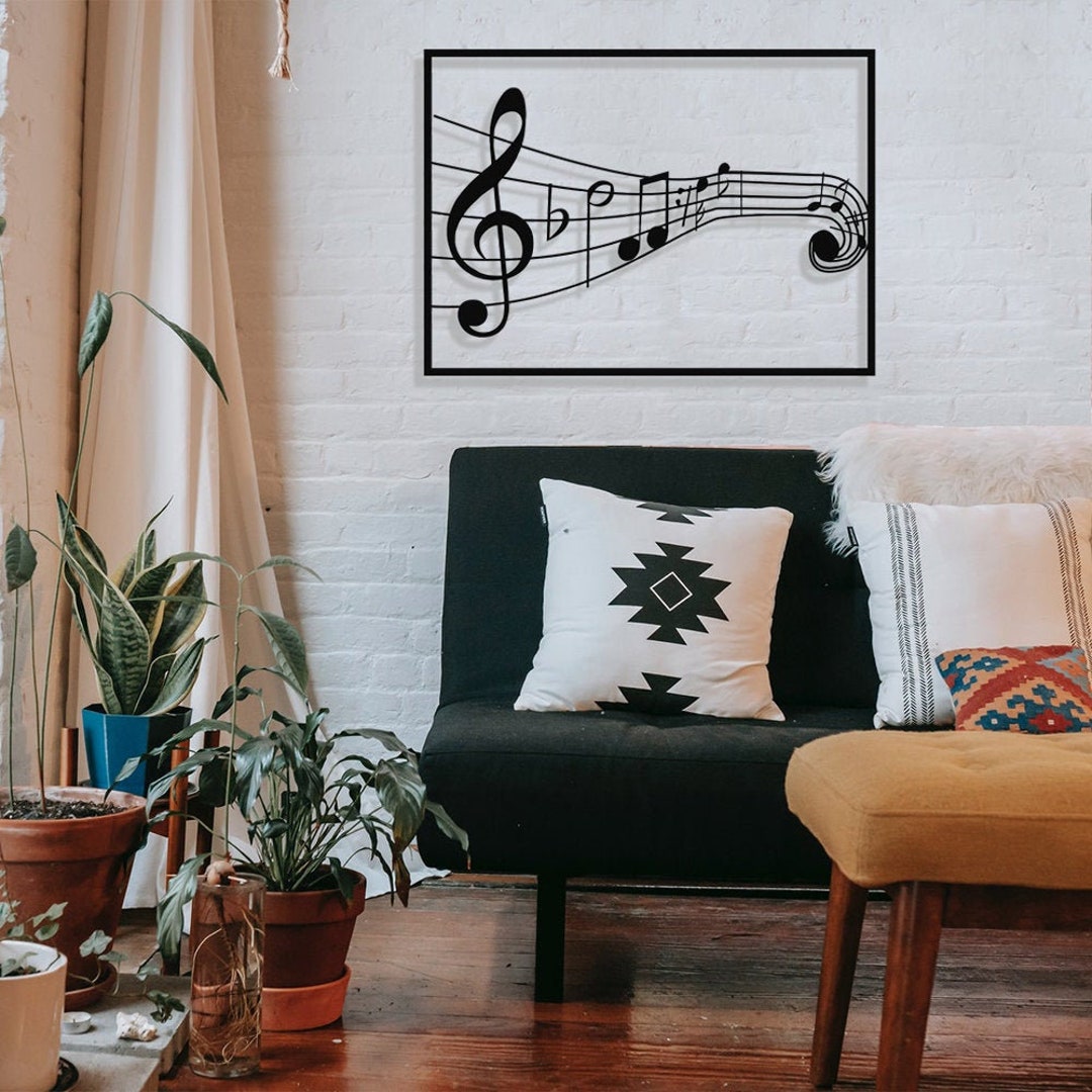 Metal Music Wall Art Music Wall Decor Home Decoration Metal - Etsy