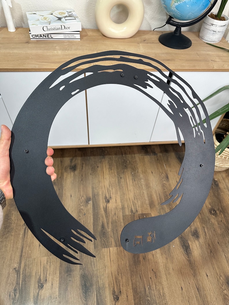 Enso Circle Metal Wall Art, Zen Meditation Decor - Etsy