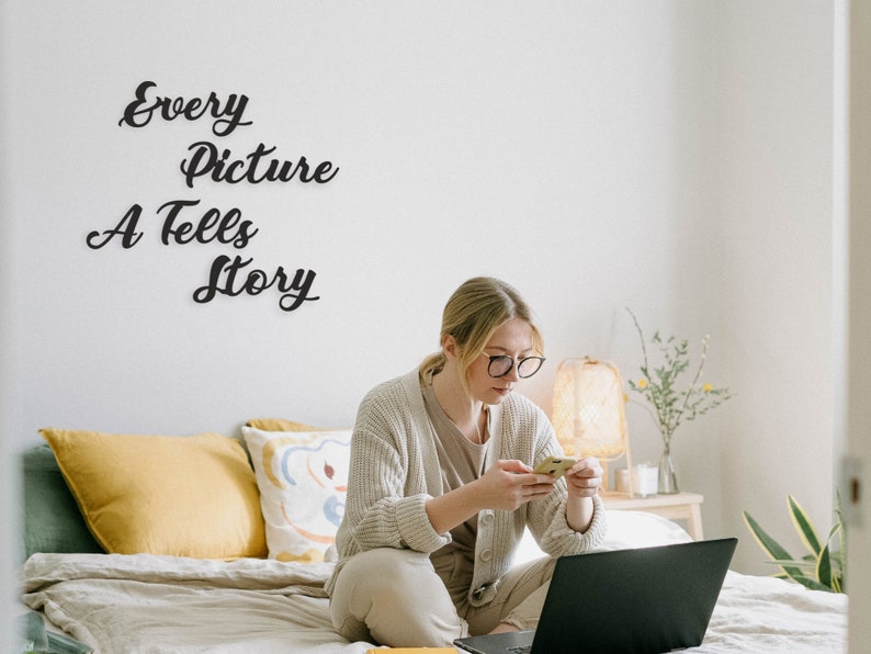 Wooden every Picture Tells A Story Wall Decor Etsy