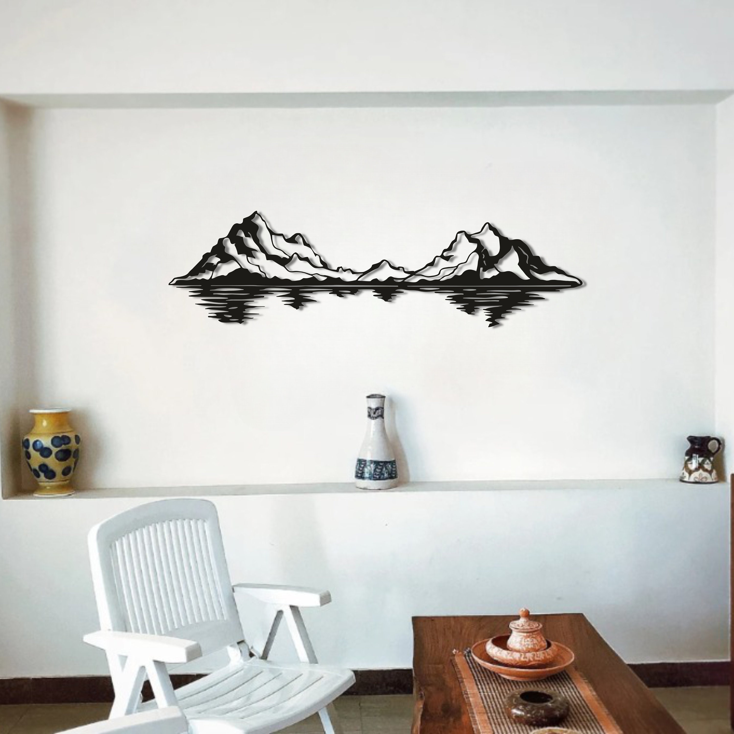 Mountain Metal Wall Art, Mountain Metal Wall Decor, Mountain Metal Sign