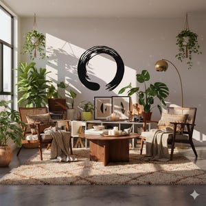 Enso Circle Metal Wall Art, Zen Meditation Decor - Etsy
