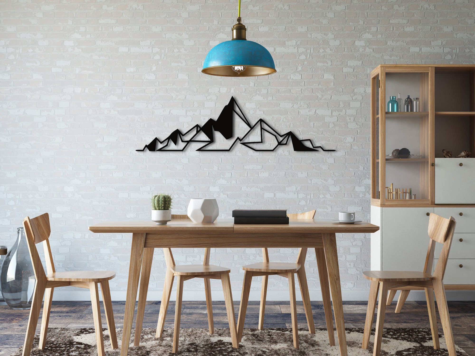 Mountain Metal Wall Art, Mountain Metal Wall Decor, Nature Metal Wall ...