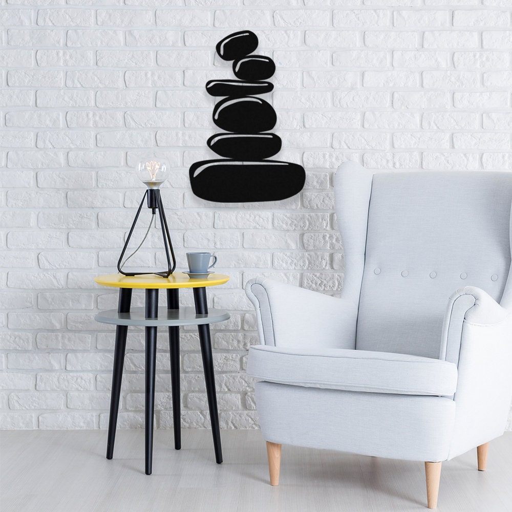 Japanese Zen Stone Garden Metal Wall Art Home and Garden | Etsy