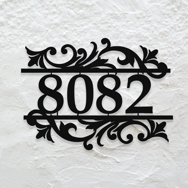 Metal House Address Sign Numbers Sign Address Number Sign Etsy