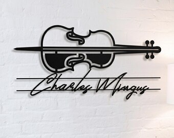 Charles Mingus Jazz Metal Wall Art – Musician Home Decor