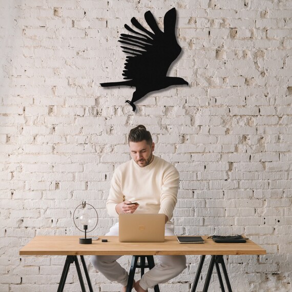 Flying Eagle Metal Wall Art Metal Wall Sculpture Metal Wall Etsy