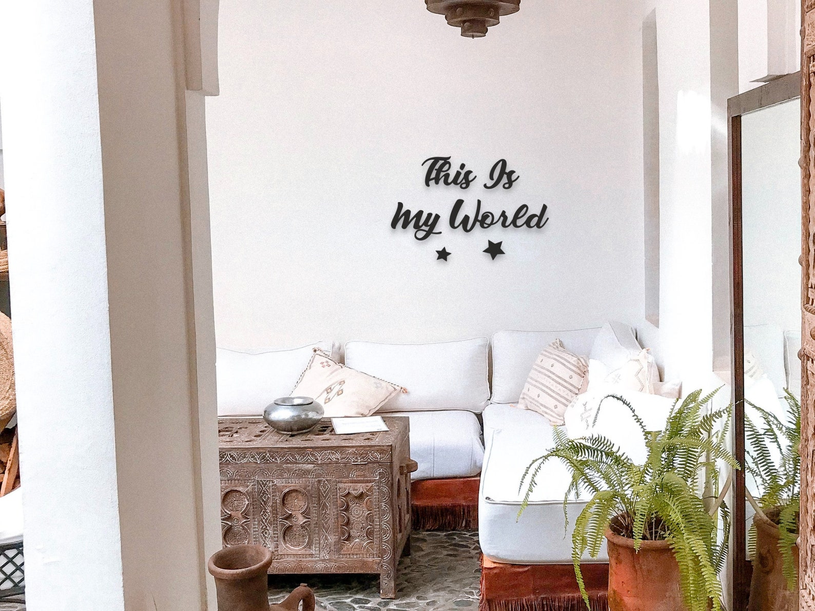 Wooden ''this İs My World'' Sign Wood Wall Decor, Home Decore, Wall ...