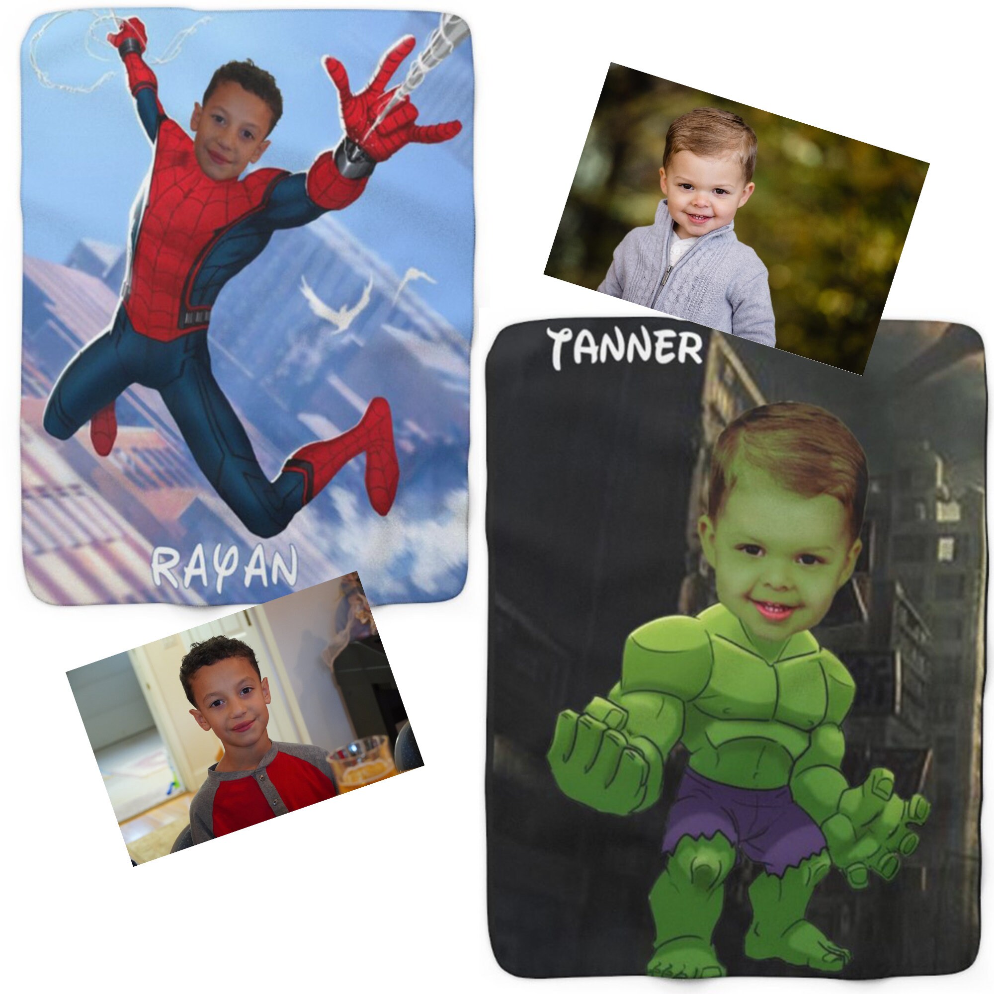 PERSONALIZED CHARACTER SUPERHERO Blanket 3040in 5060in Etsy