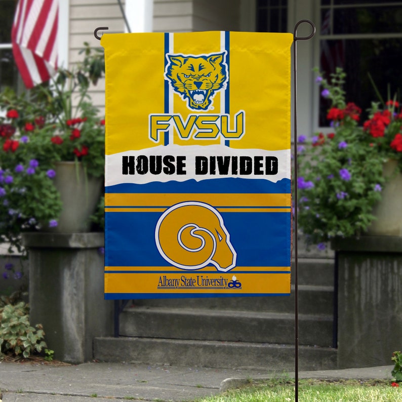 House Divided Garden Flag College College House Divided Etsy