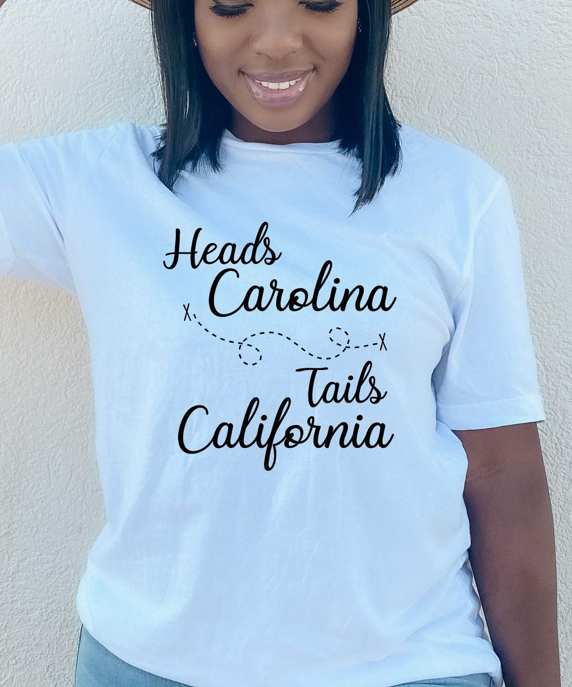 Heads Carolina Tails California Tshirt Sweatshirt or Etsy