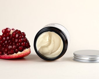 Evergreen All-Day Face Cream, Avocado & Pomegranate Oil, Vitamin E, Rosemary Extract, Vegan, Handmade