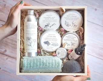 Myrtle MyBox PREMIUM CARE, Handmade Natural Skincare, Complete Face & Body Care Set, Gift for Her