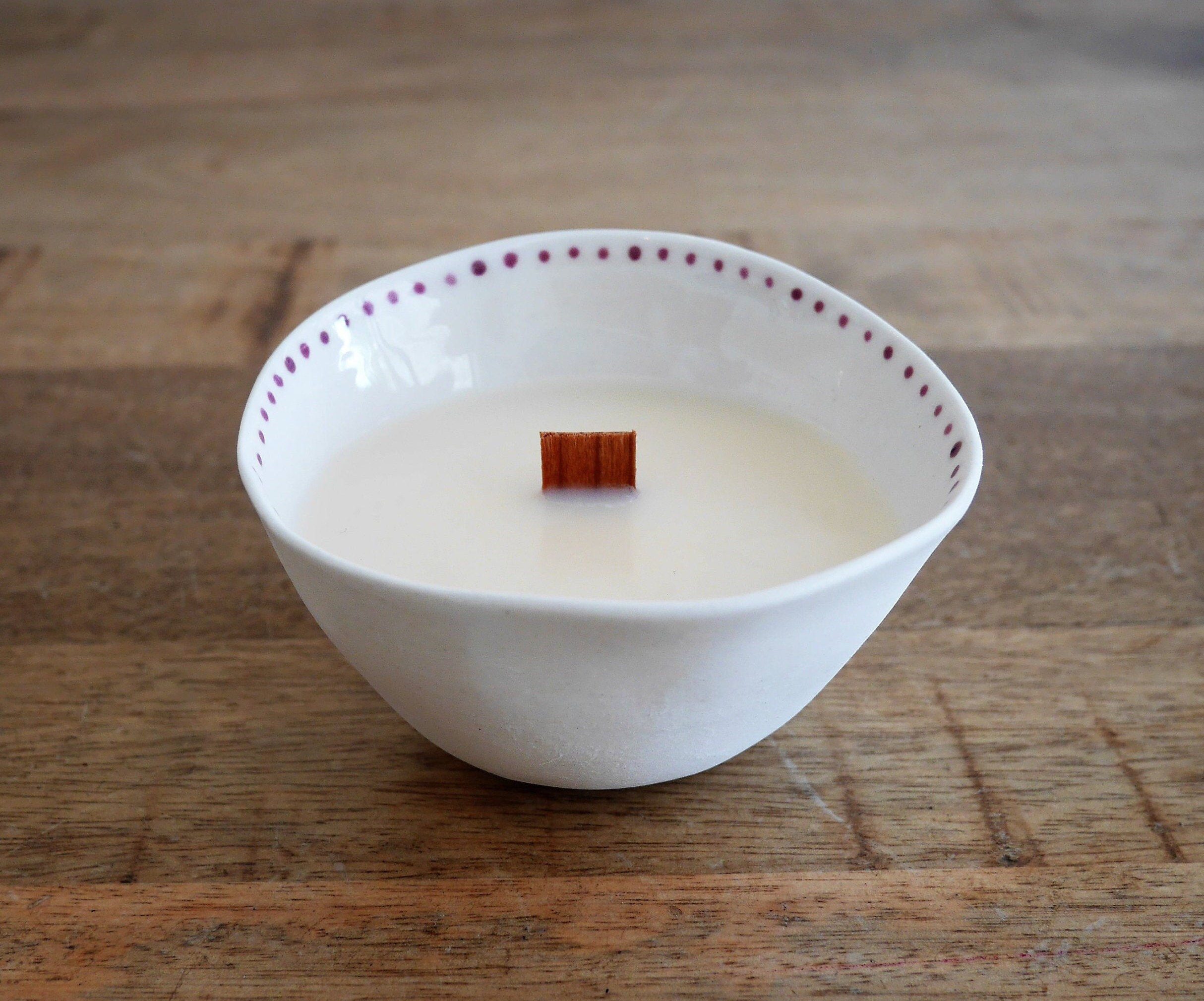 Bougie en Porcelaine Parfumée à La Lavande