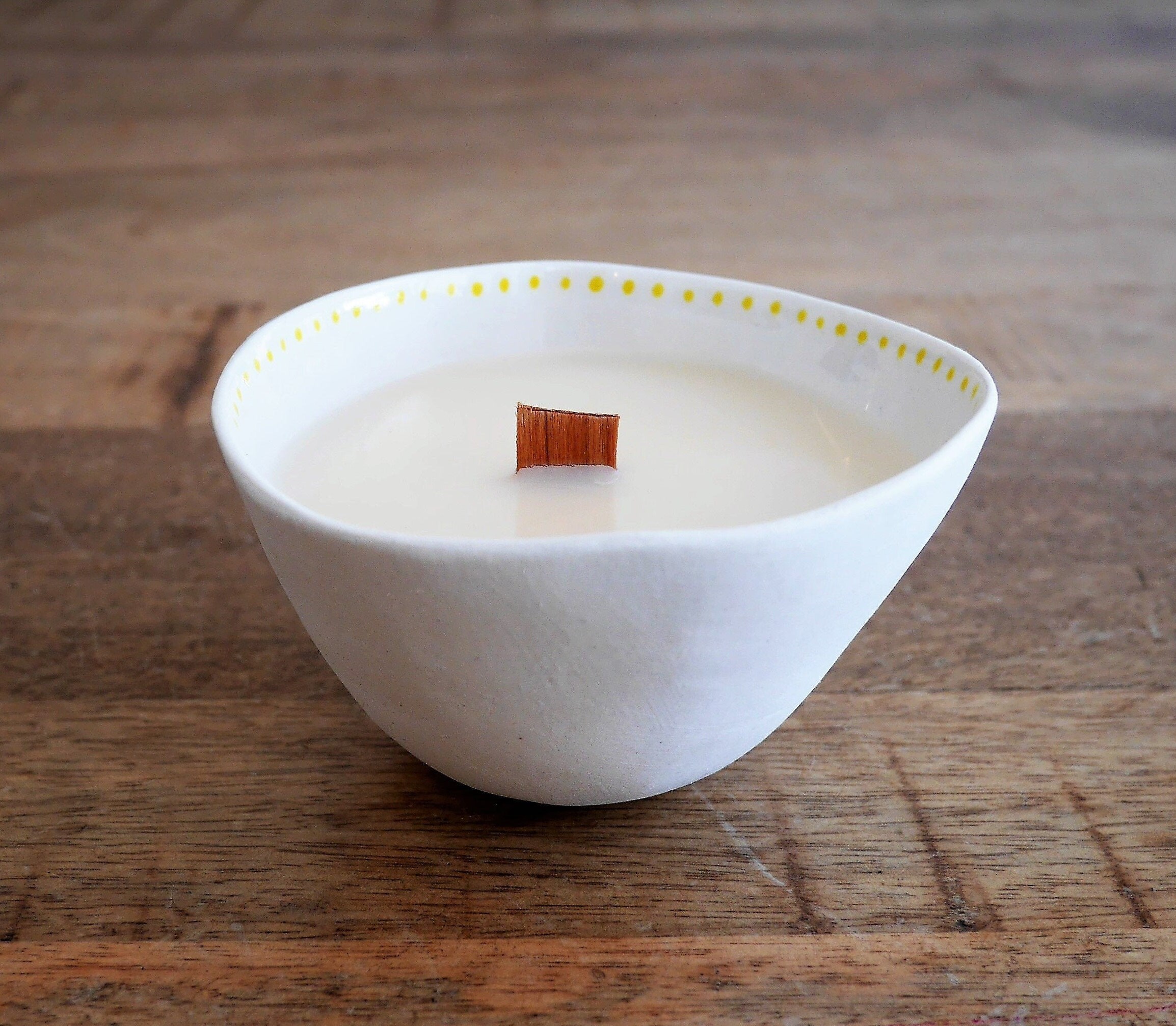 Bougie en Porcelaine Parfumée Au Mimosa