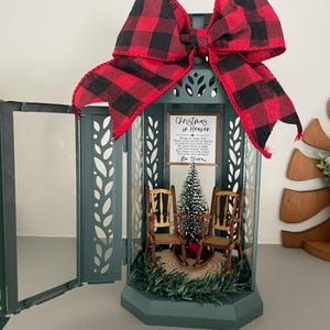 Loving Memory Lantern 11 inch tall/ save a seat/ Christmas In Heaven/ grief gift/ Memorial lantern/ remembrance gift/ loss of loved ones