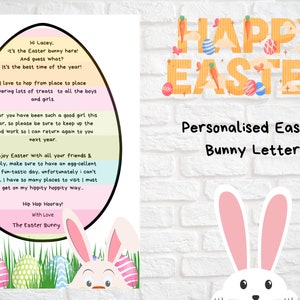 Carta personalizada del Conejo de Pascua