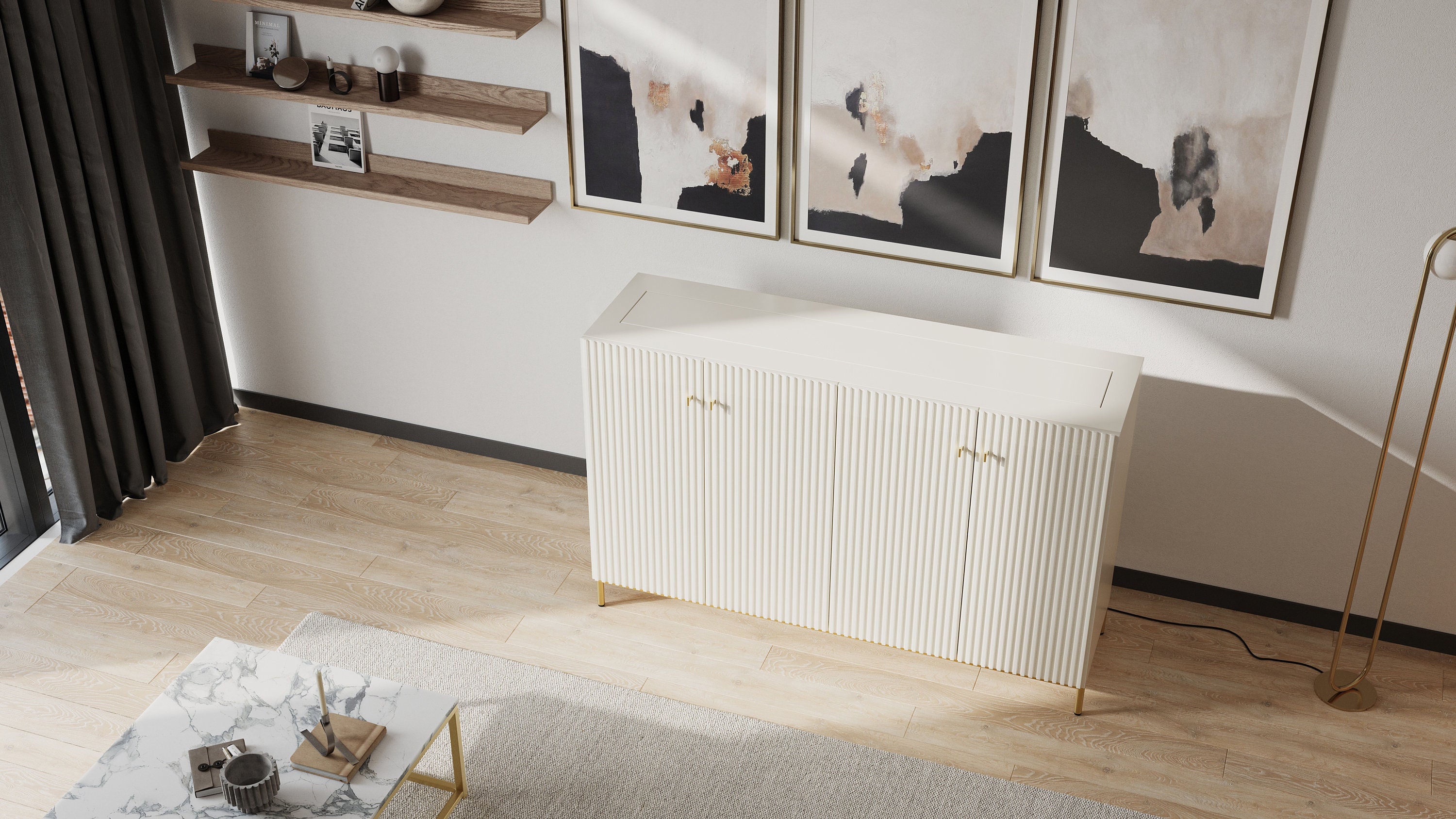 AVERY Slatted Hidden TV Lift Etsy