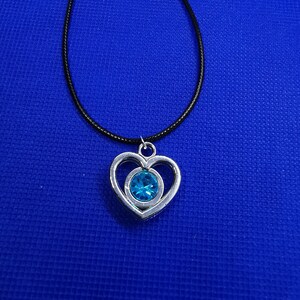 Fashion Jewelry/Modeschmuck Necklace/Kette with/mit Acrylic Heart/Herz