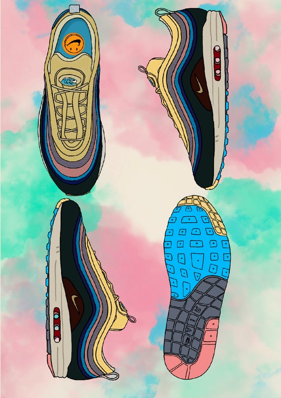 Sean Wotherspoon Max 1/97 Trainers Art Print - Etsy