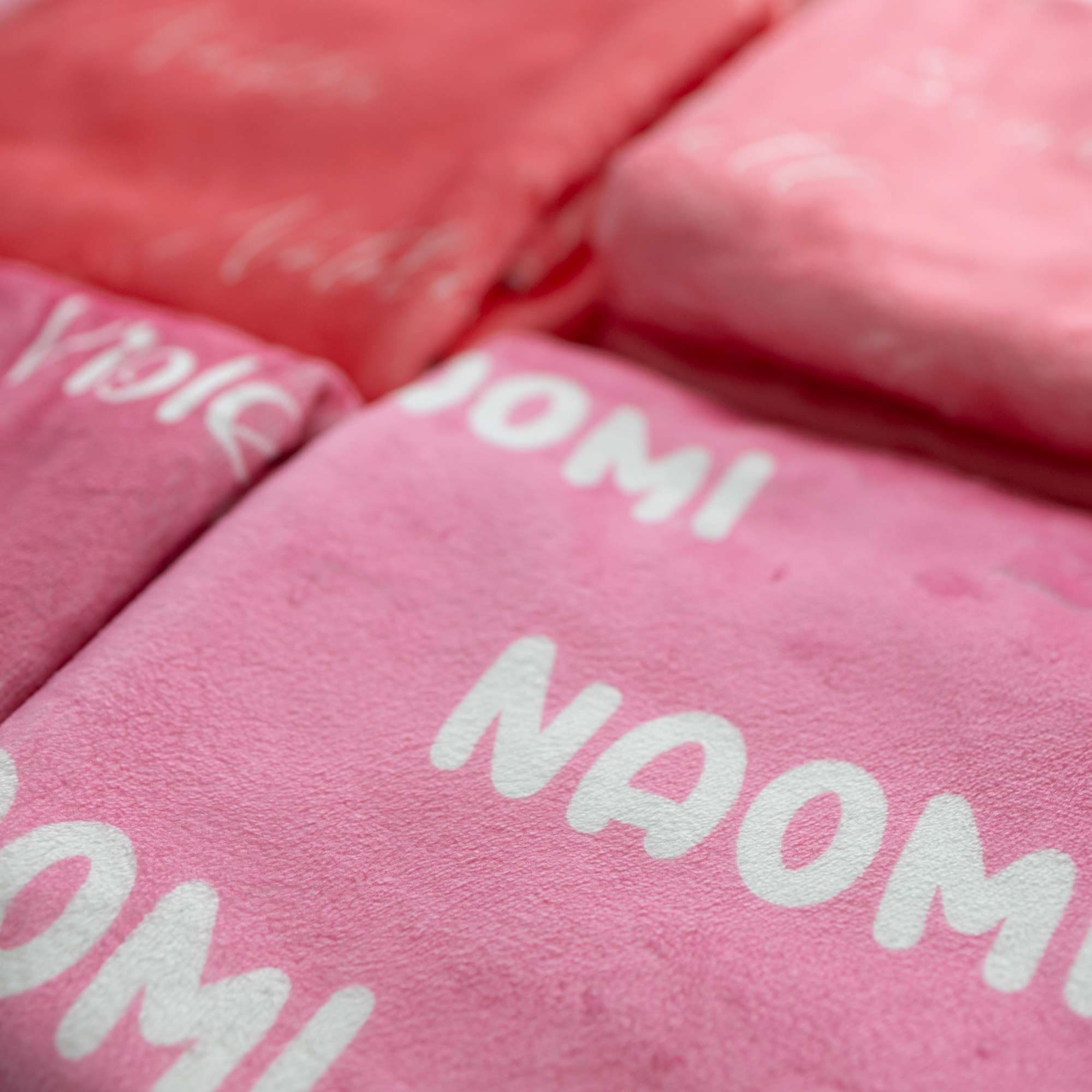 Plush Minky Blanket Set with Hat/Bow, Personalized Name Blanket with Hat, Personalized Jersey Hat, Customized Name Bow