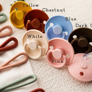 Personalized Silicone Pacifier Clip: Laser Engraved Dummy Chain image 3