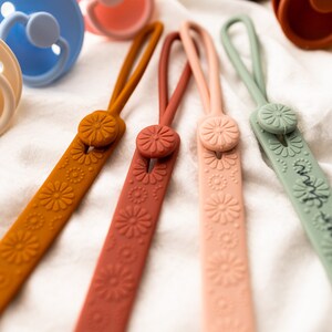 Personalized Silicone Pacifier Clip: Laser Engraved Dummy Chain image 10