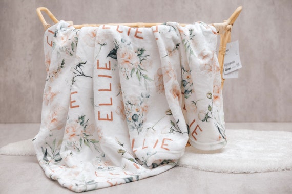 Etsy customized baby blanket sale