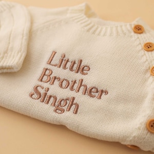 Embroidery Baby Romper Set Personalized Coming Home Outfit Newborn Infant Baby Boy Bodysuit Babyshower Gift Embroidery Baby Jumpsuit zdjęcie 3