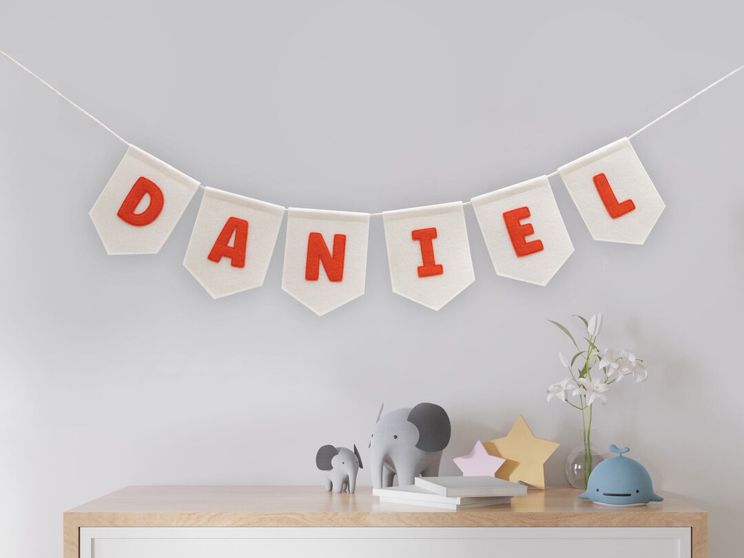 Personalized Name Bunting, Custom Name Banner, Birthday Banner, Nursery ...