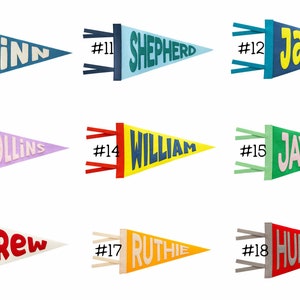 Personalized Name Pennant for Nursery Room Decor Baby Shower Gift Baby Boy Girl Name Nursery Flag Baby Name Banner Blag Wall Hanging image 5