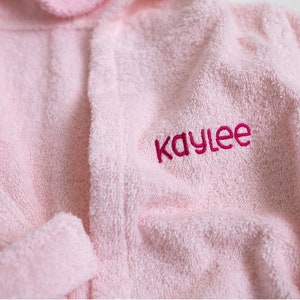 Personalized Baby Bathrobe Animal Infant Bathrobe Custom Embroidered Gift Monogram Baby Gift Baby Shower Gift Swimming Pool Hooded image 7