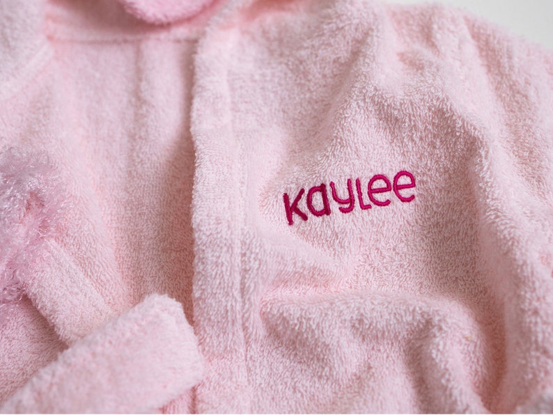 Personalized Baby Bathrobe Animal Infant Bathrobe Custom Embroidered Gift Monogram Baby Gift Baby Shower Gift Swimming Pool Hooded image 7