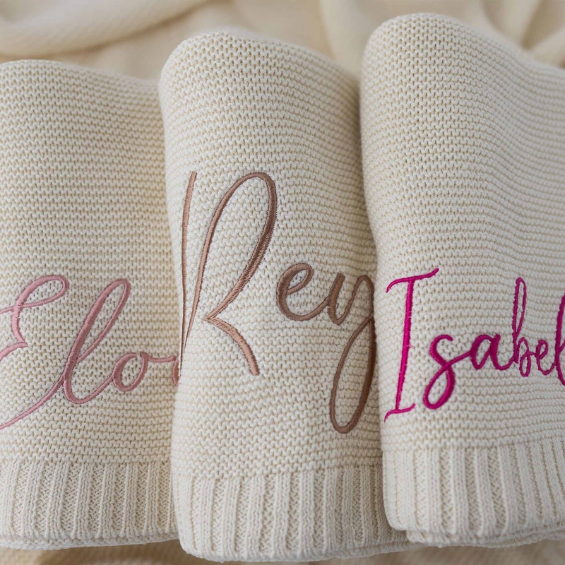 Personalized Custom Baby Blanket For Girls With Name, Customized Baby Girl Blankets For Newborns, Infants, Toddlers, Custom Baby Name Blanket