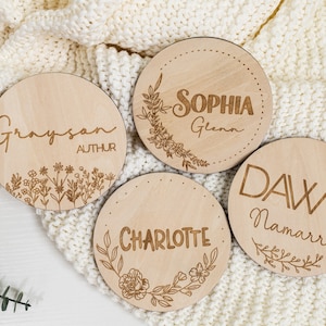 Newborn Announcement Sign, Baby Name Announcement Sign, Baby Name Sign for Hospital, Hello World Newborn Sign, Birth Announcement Sign 1