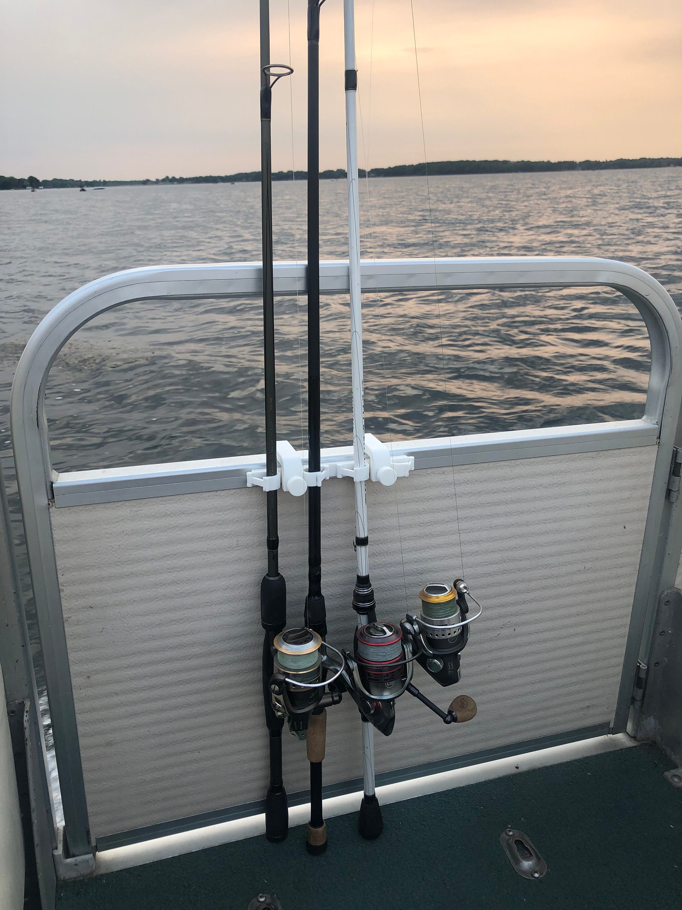 Portable Pontoon Fishing Rod Snap Holder 