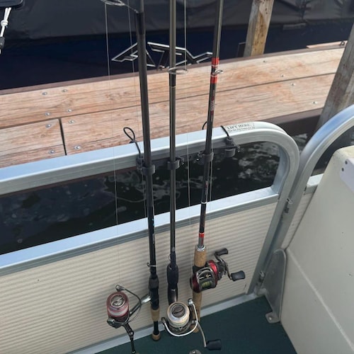 pontoon boat fishing rod holder Portable Pontoon Fishing Rod Flexi Holder