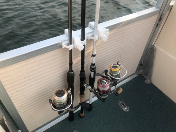 fishing rod holder.pontoon boat (railing) 