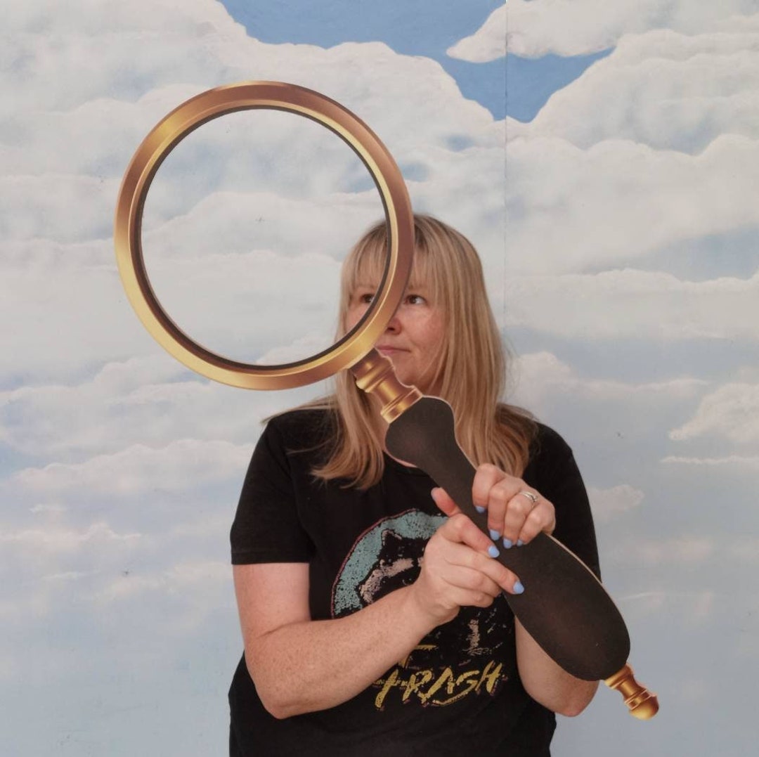Giant Magnifying Glass Prop Etsy