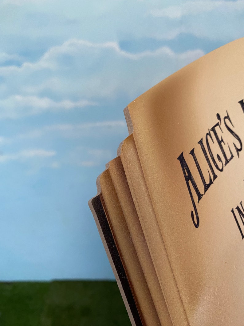 Open Alice in Wonderland Vintage Style Book 2D MDF Wood Party Etsy UK