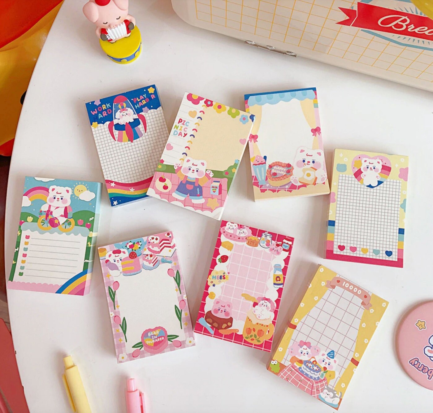 Korean Memo Pads / 100 Sheets / Kawaii Stationery / Cute Etsy