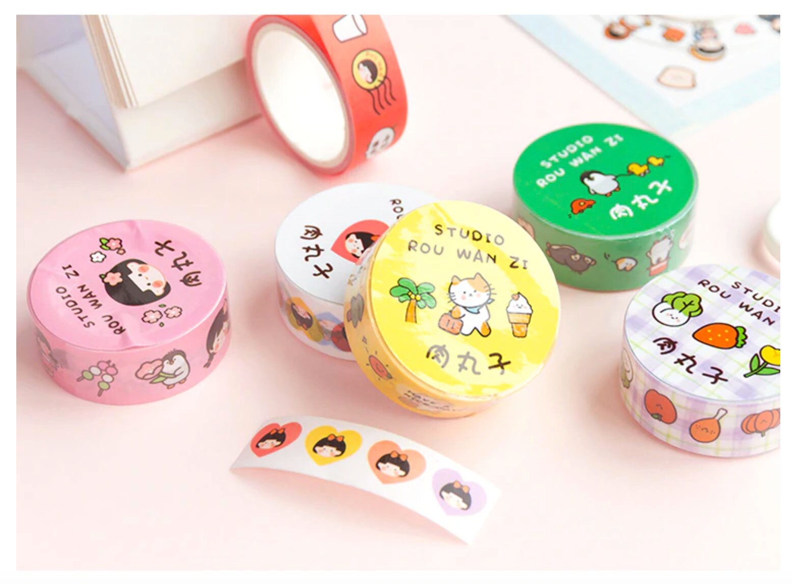 Korean Washi Tape / Korean Stationery / Cute Kawaii Bread / | Etsy