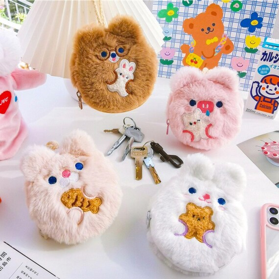 fluffy coin purse